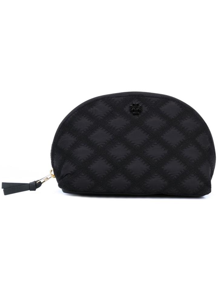 Tory Burch Quilted Make-up Bag, Black, Nylon