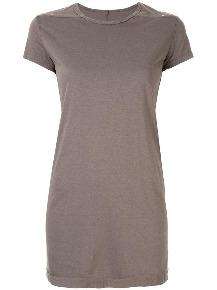 Rick Owens Long Slim-fit T-shirt - Grey