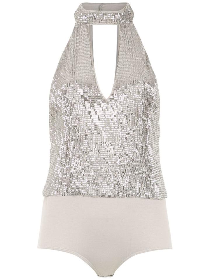 Tufi Duek Sequin Bodysuit - Metallic