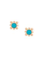 Astley Clarke Turquoise Mini Floris Studs - Metallic