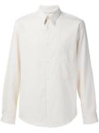 Lemaire Chest Pocket Shirt, Men's, Size: 46, White, Cotton/wool