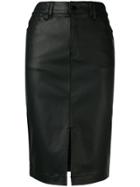 Emporio Armani High Waisted Pencil Skirt - Black