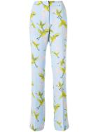 Essentiel Antwerp Bird Print Trousers - Blue