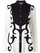 Fausto Puglisi Contrast Bib Shirt - Black