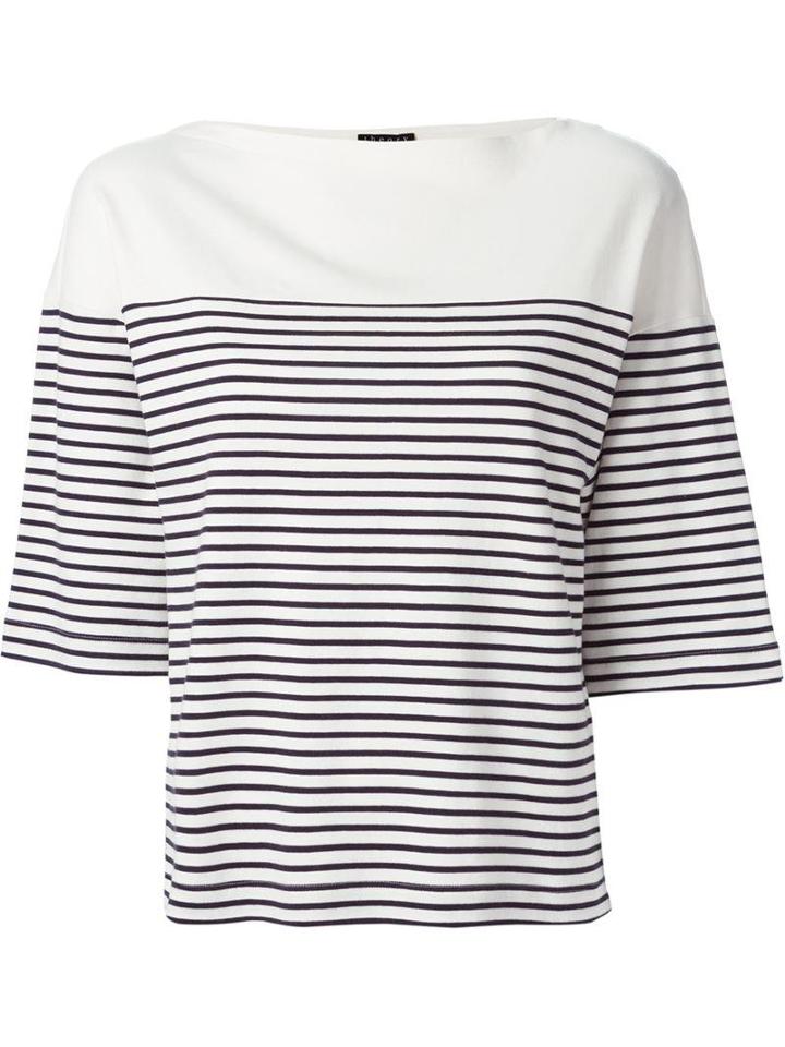 Theory Panel Striped Top