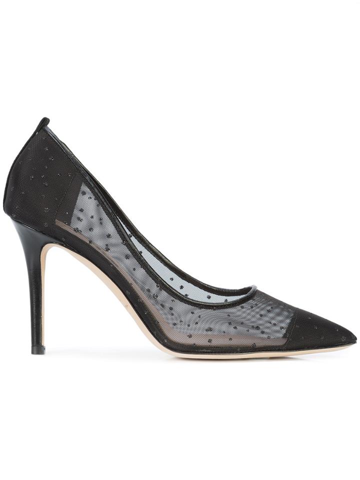Sjp Collection Glass 90 Pumps - Black