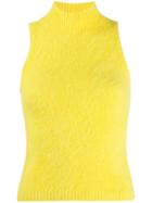 Versace Sleeveless Knitted Top - Yellow