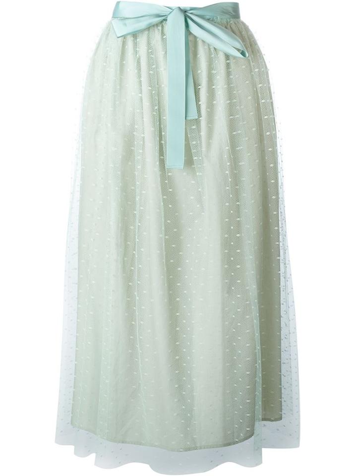 Red Valentino Bow Detail Tule Skirt