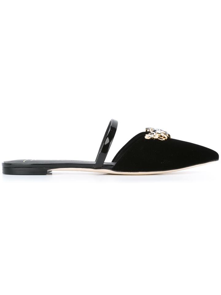Giuseppe Zanotti Design Crystal Embellished Mules