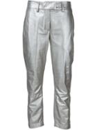 Ann Demeulemeester 'angelina' Trousers, Women's, Size: 38, Grey, Leather