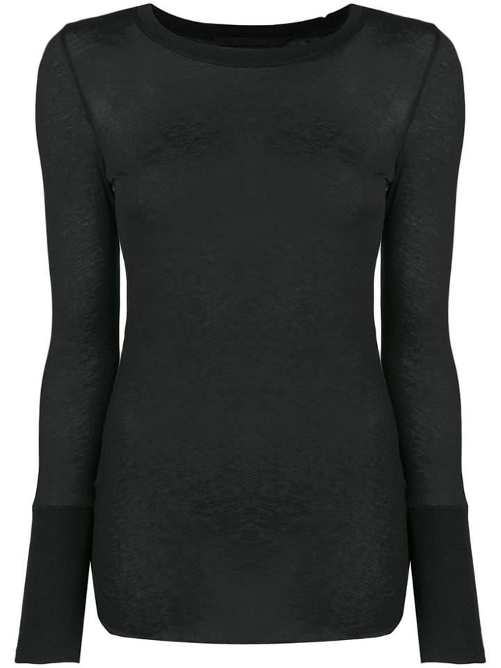 Humanoid Boat Neck T-shirt - Black