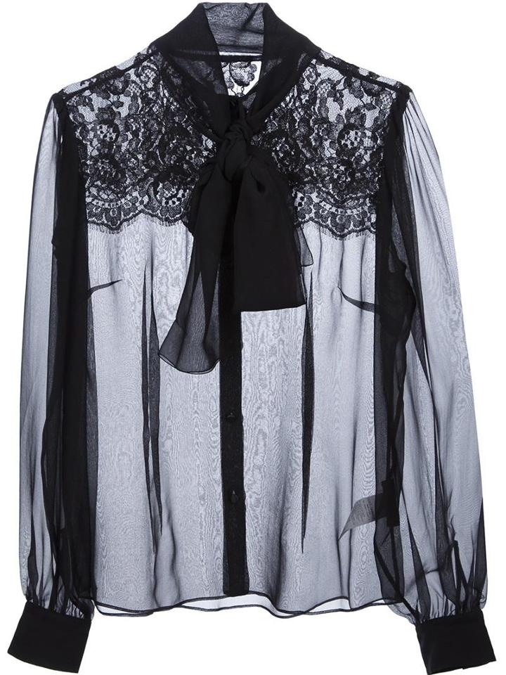 Dolce & Gabbana Bow Tie Blouse