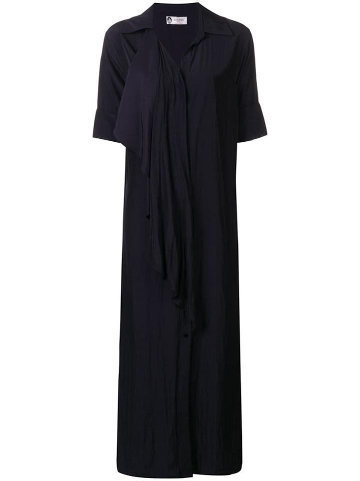 Lanvin Scarf Maxi Dress - Blue