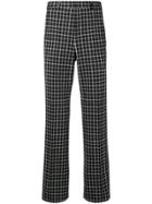 Givenchy Check Trousers - Black