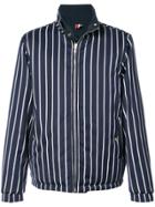 Thom Browne Downfilled Reversible Funnel Collar Jacket In Solid Memory
