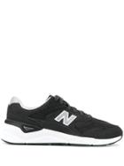 New Balance Stitched Panel Sneakers - Black