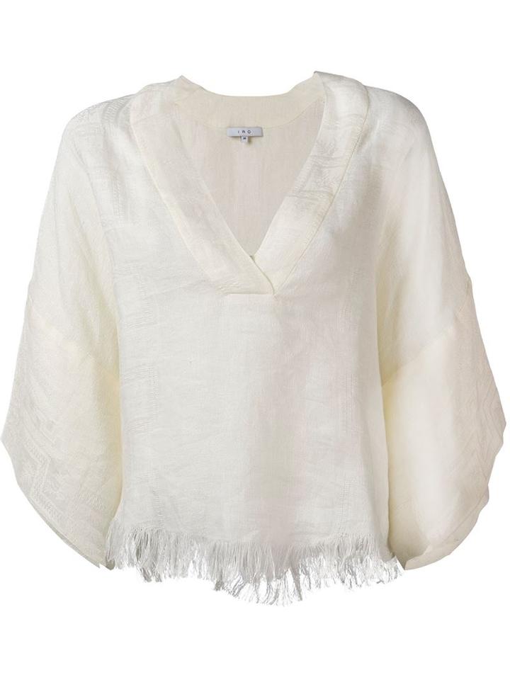 Iro V-nek Frayed Top