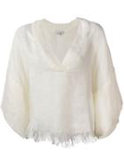Iro V-nek Frayed Top