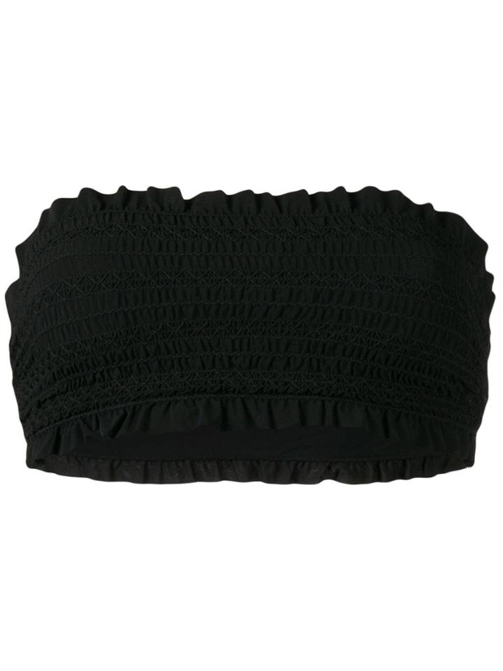 Tory Burch Strapless Frilled Bikini - Black
