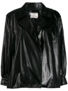 Yves Saint Laurent Pre-owned 1970's Faux-leather Jacket - Black