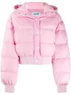 Msgm Cropped Puffer Jacket - Pink