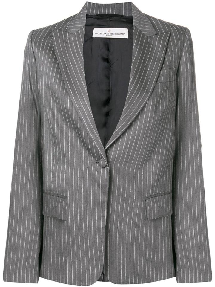 Golden Goose Oversized Pinstripe Blazer - Grey