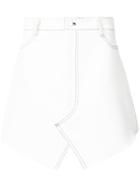 Dion Lee Shadow Stitch Mini Skirt - White
