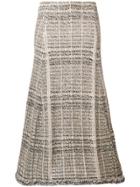 Sonia Rykiel Tweed Knitted Skirt - Neutrals