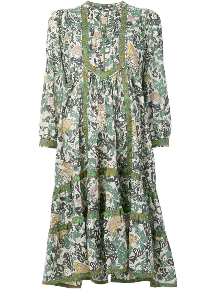 Burberry Beasts Print Dress - Multicolour