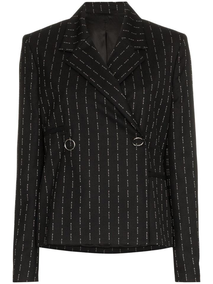 1017 Alyx 9sm Pinstripe Wool Blazer - Black