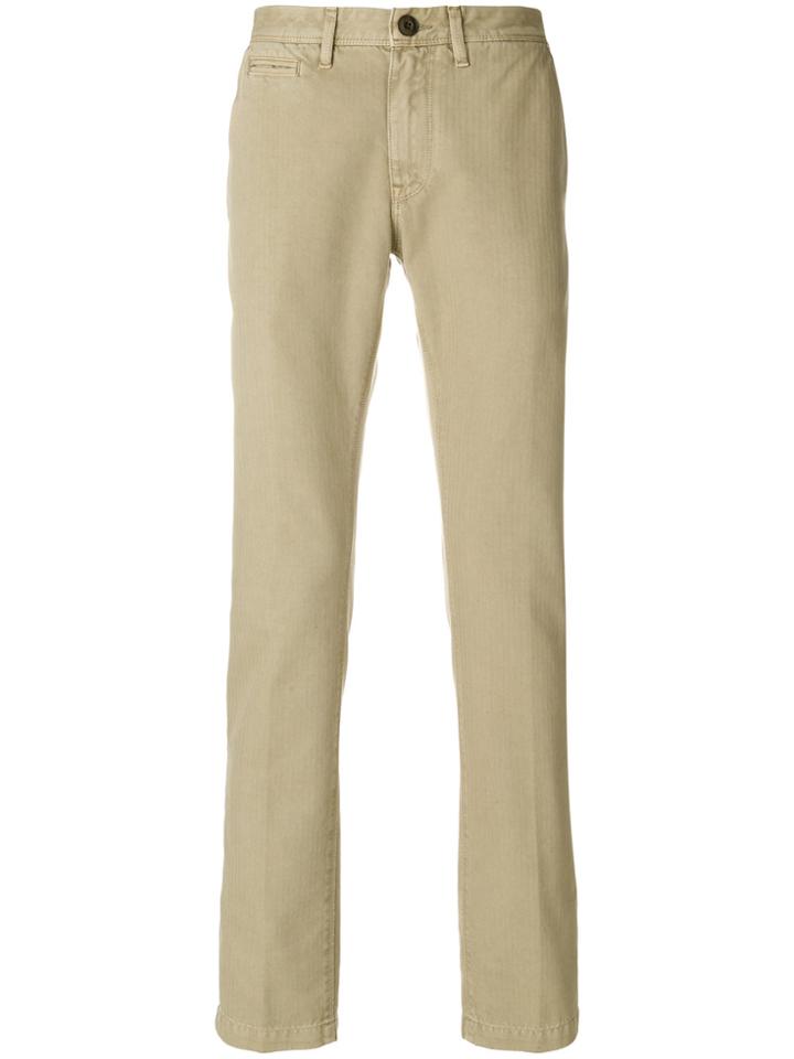 Jeckerson Classic Fitted Chinos - Nude & Neutrals