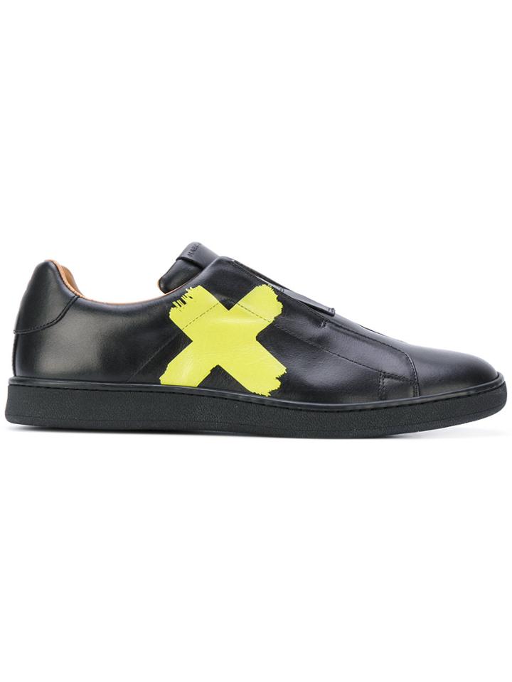 Marc Jacobs Cross Print Sneakers - Black