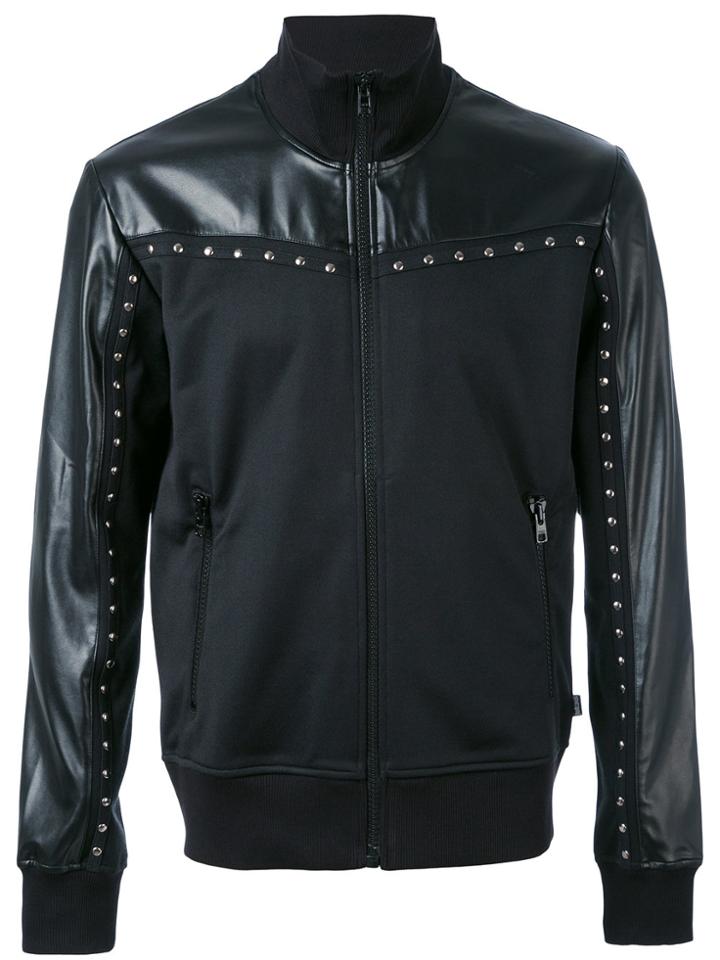 Just Cavalli Zip Up Studded Jacket - Black