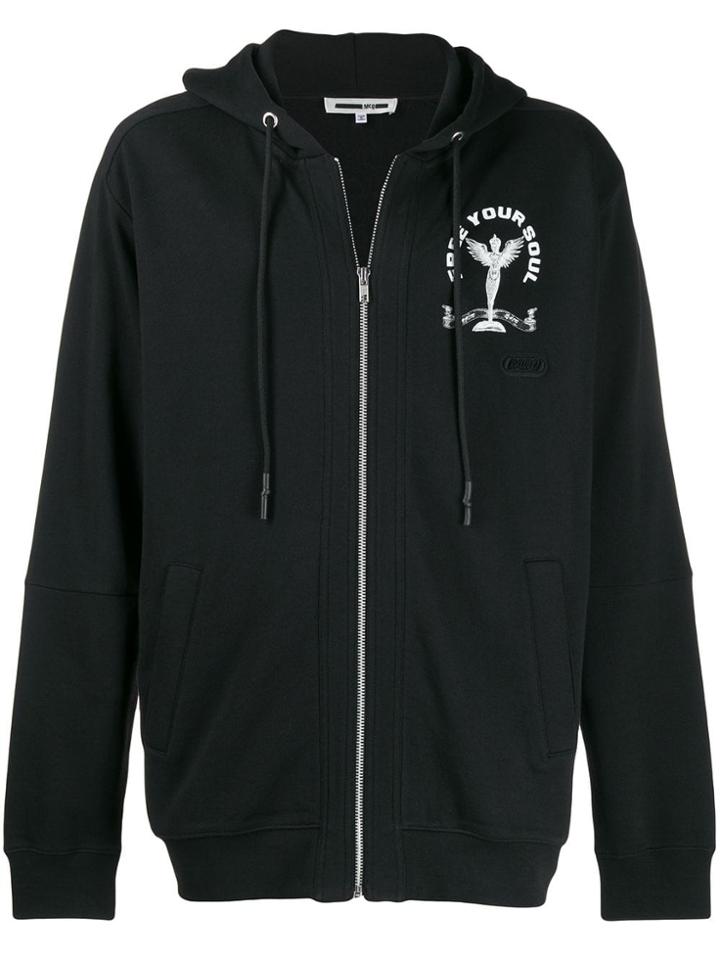 Mcq Alexander Mcqueen Free Your Soul Hoodie - Black