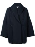 Iro Oversized Double Breasted Coat, Women's, Size: 38, Black, Polyamide/polyurethane/viscose/cotton