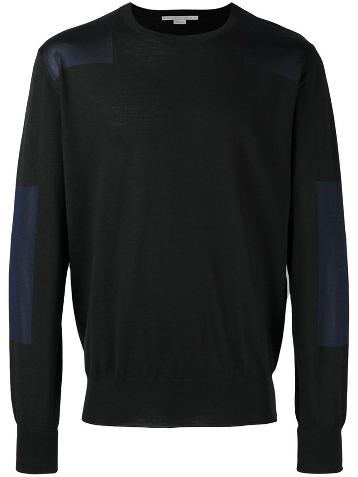 Stella Mccartney Patched Sweatshirt, Men's, Size: Medium, Black, Virgin Wool/viscose