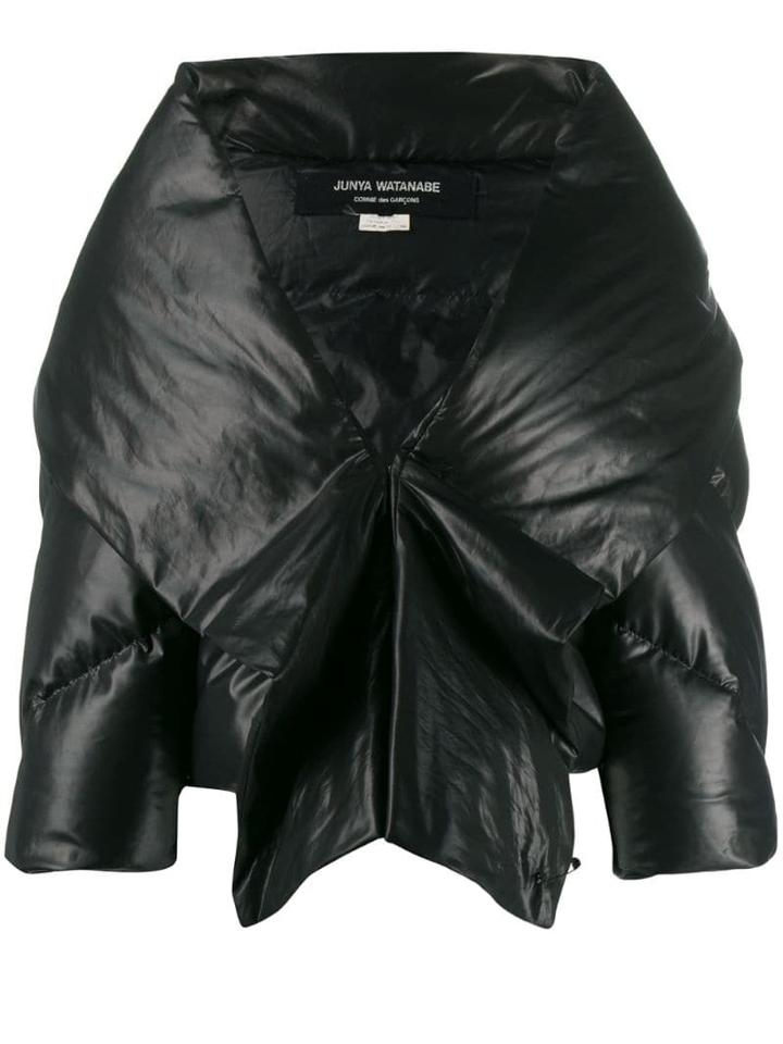 Comme Des Garçons Pre-owned 1990's Down Cropped Jacket - Black