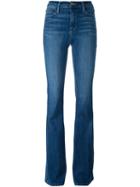 Frame Denim Flared Jeans, Women's, Size: 24, Blue, Cotton/polyester/spandex/elastane