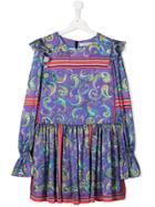 Philosophy Di Lorenzo Serafini Kids Teen Paisley Print Flared Dress -