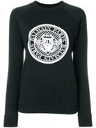 Balmain Printed Logo Sweatshirt - Black