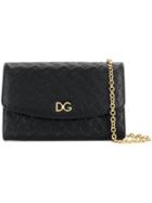 Dolce & Gabbana Chain Wallet Shoulder Bag - Black