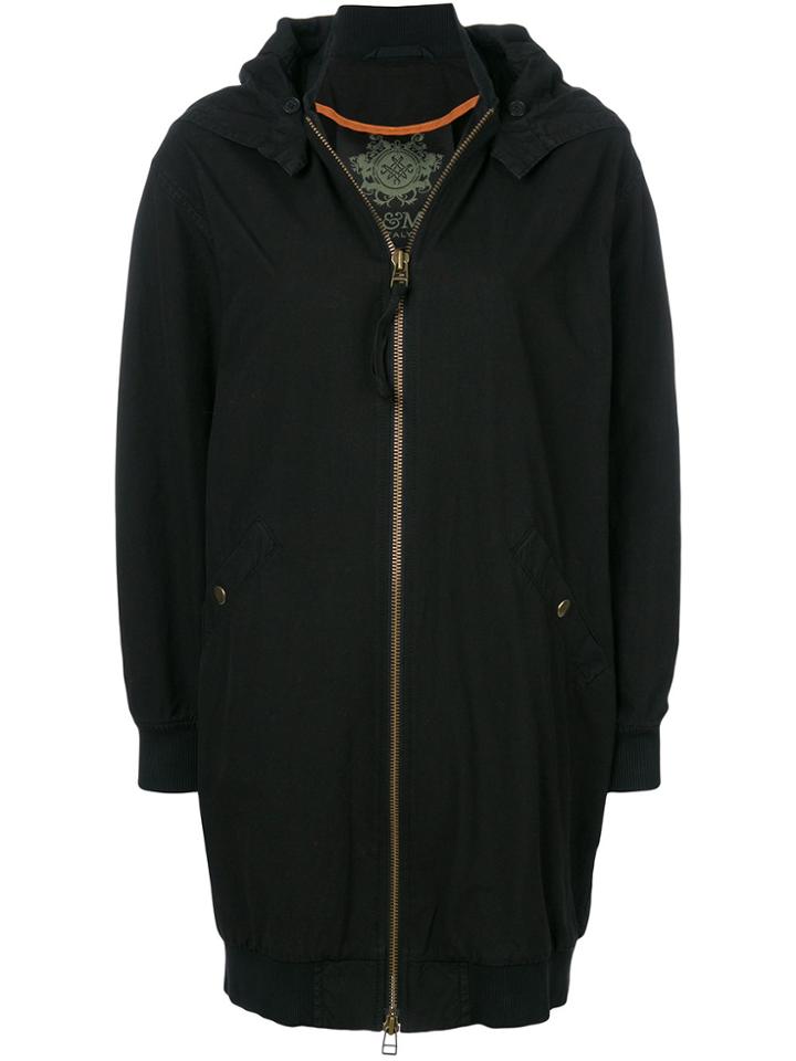 Mr & Mrs Italy Hooded Coat - Black