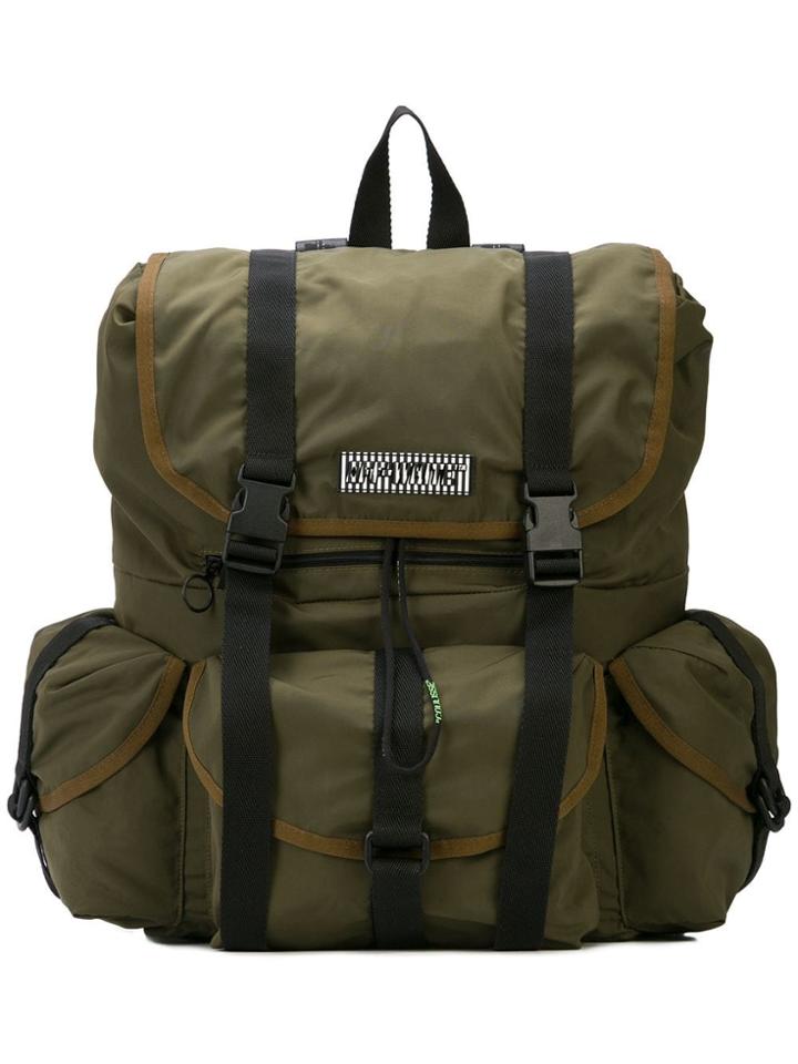 Off-white Multi-pocket Backpack - Black