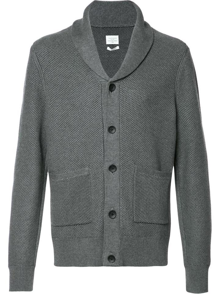 Rag & Bone 'avery' Shawl Cardigan, Men's, Size: Large, Grey, Cotton