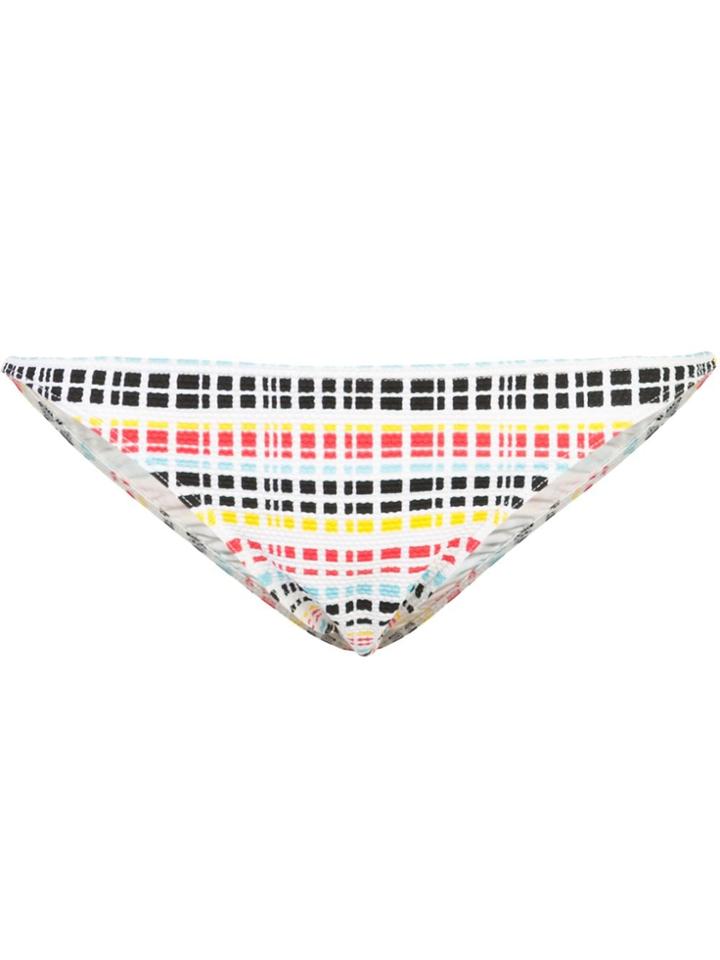 Onia Ashley Printed Pique Bottom - White