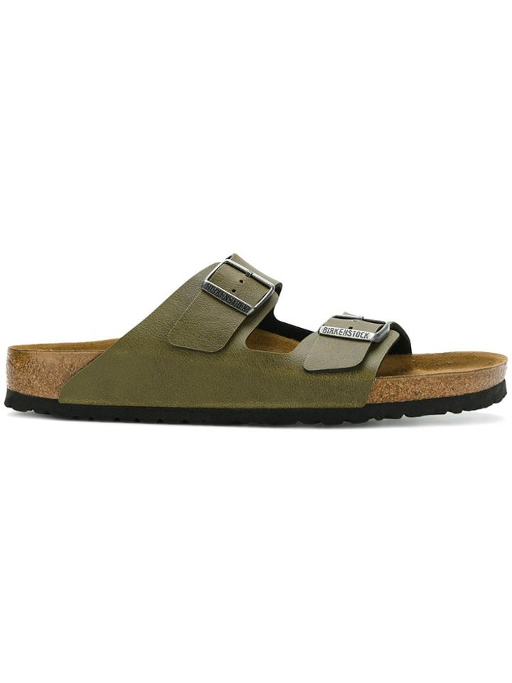 Birkenstock Buckle Slider Sandals - Green