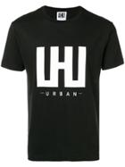 Les Hommes Urban Printed Logo T-shirt - Black