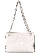 Chanel Vintage Quilted Chain Shoulder Bag - Silver