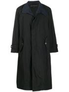 Issey Miyake Men Oversized Trench Coat - Blue