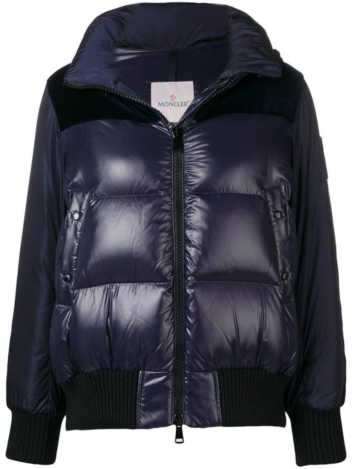 Moncler Panelled Puffer Jacket - Blue